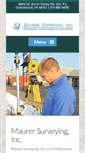 Mobile Screenshot of maurersurveying.com